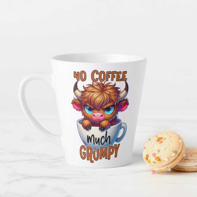 Kein Kaffee viel mürrisch  Milchtasse (Beispiel)