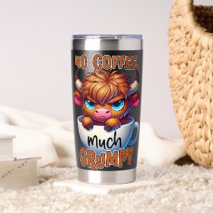 Kein Kaffee viel mürrisch Thermobecher