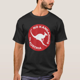 Kein Kängurus in Österreich - Schwarzes Australien T-Shirt
