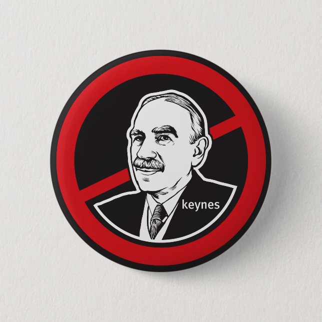 Kein Keynes-Knopf Button (Vorderseite)