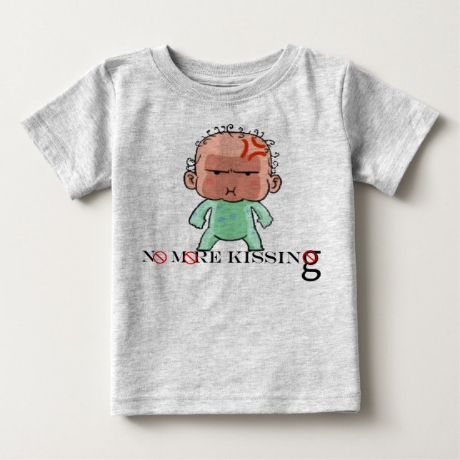 KEIN KISSEN BABY T-SHIRT (Vorderseite)