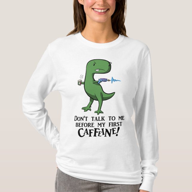 Kein Koffein, keine Sozialfähigkeiten! T-Shirt (Vorderseite)