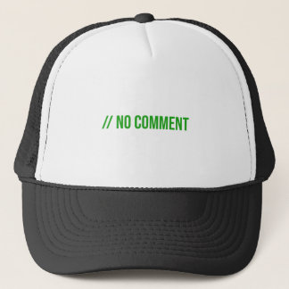 Kein Kommentar - Programmierer Truckerkappe