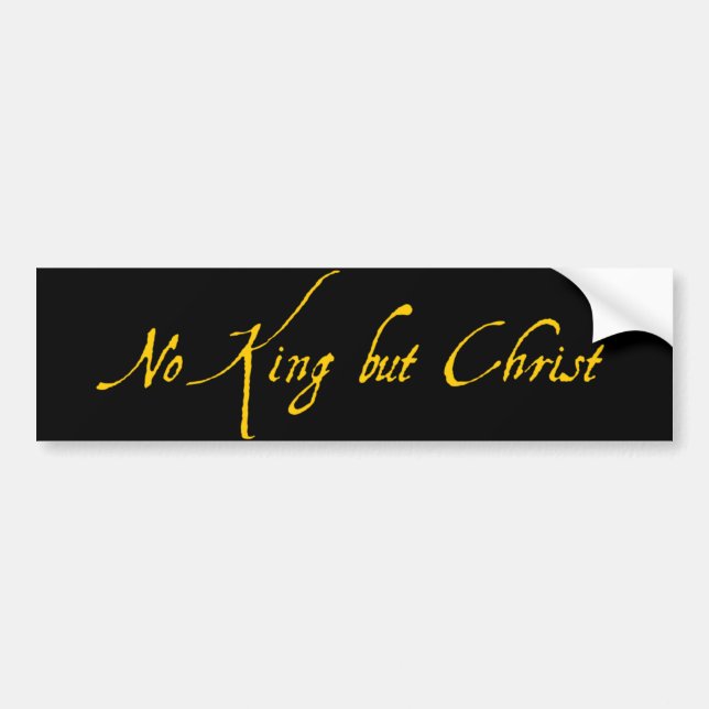 Kein König-aber Christus-Autoaufkleber Autoaufkleber (Vorne)