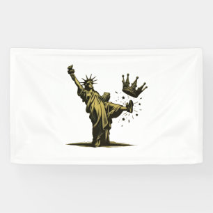 Kein König in Amerika Freiheitsstatus Pro Demokrat Banner