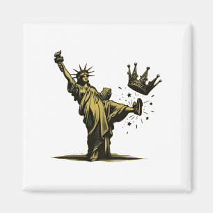 Kein König in Amerika Liberity Status Pro Demokrat Magnet