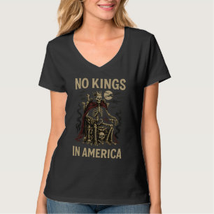 Kein König in Amerika Skelett T-Shirt