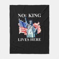 Kein König lebt in Amerika Freedom Flagge Patrioti