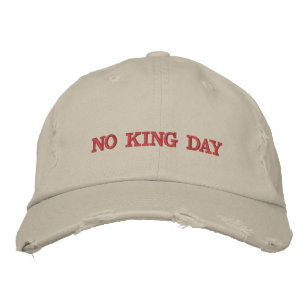 Kein König Tag Stickmütze Bestickte Baseballkappe