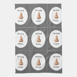 Kein Körper weiß Handtuch