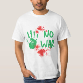 Kein Krieg - Anti-Kriegs-Protest-Handabdruck-Desig T-Shirt