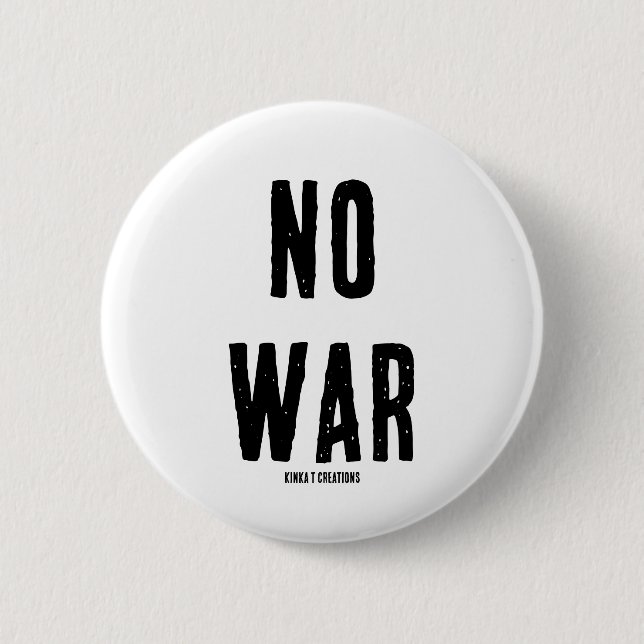 KEIN KRIEG BUTTON (Vorderseite)