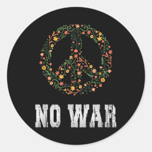 Kein Krieg, Frieden, Antiwar, kein Krieg Runder Aufkleber