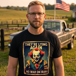 Kein Krieg gegen Iran Anti-Neokon Friedens-T-Shirt T-Shirt