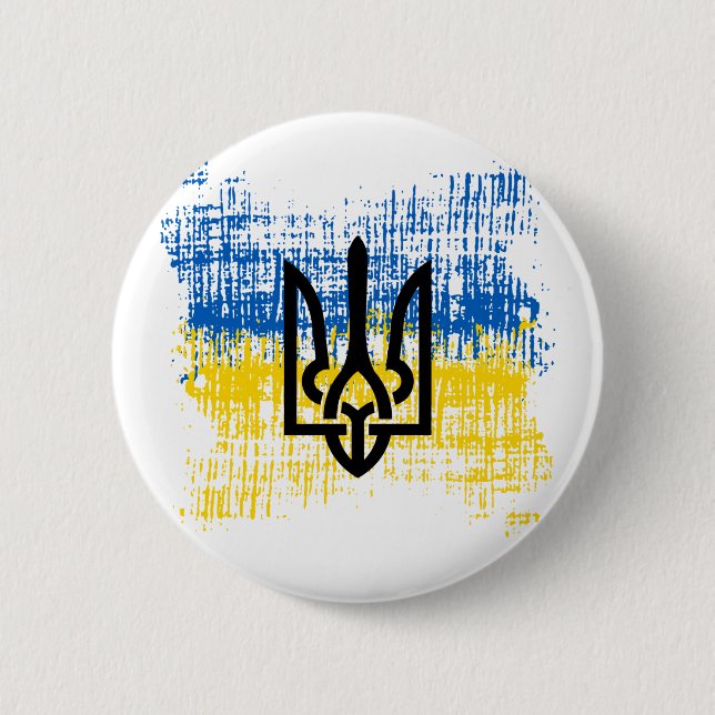 Kein Krieg in der Ukraine - Unterstützung des ukra Button (Vorderseite)