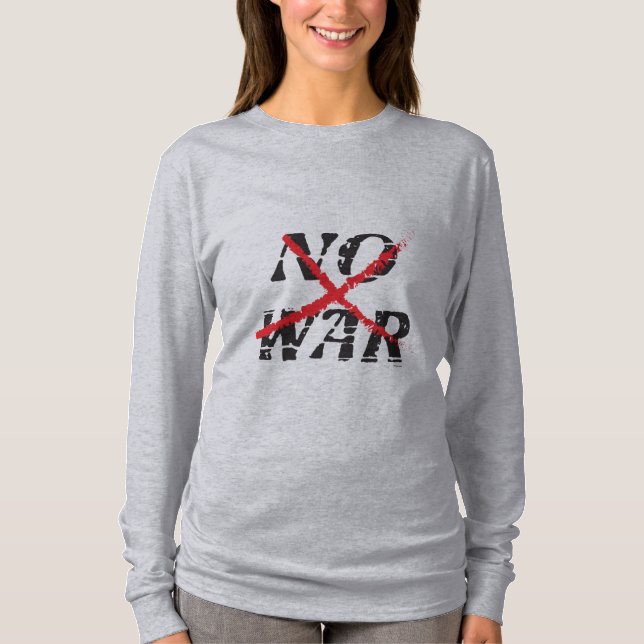 Kein Krieg, Krieg, Freiheit, keine Gewalt T-Shirt (Vorderseite)