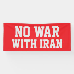 KEIN KRIEG MIT DEM IRAN Politische Proteste Banner