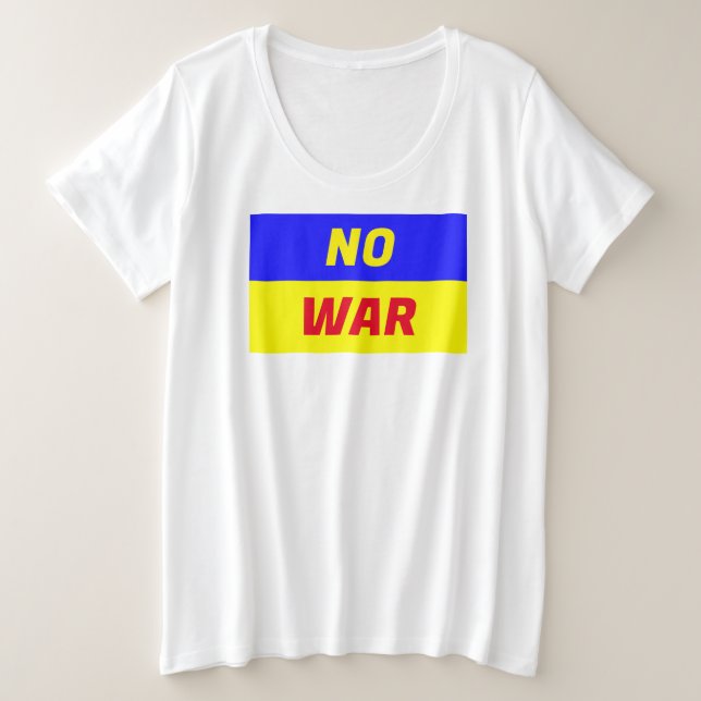 KEIN KRIEG - T - Shirt für Frauen mit Plus-Größe (Design vorne)