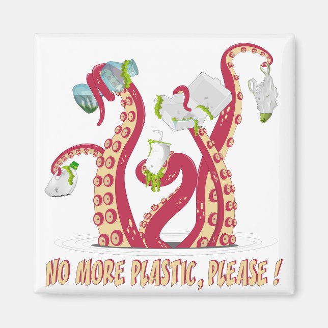 Kein Kunststoff mehr, bitte! Magnet (Vorne)