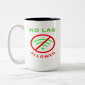 Kein Lag Umkreis Zweifarbige Tasse
