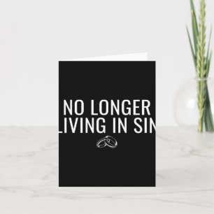 Kein Leben mehr in der Sin Funny Bride Groom Ehe Karte