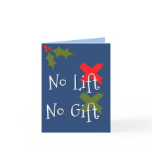 Kein Lift Kein Gym CrossFit Weihnachtskarte Spaß