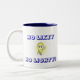 KEIN LIKEY, KEIN LIGHTY! ZWEIFARBIGE TASSE