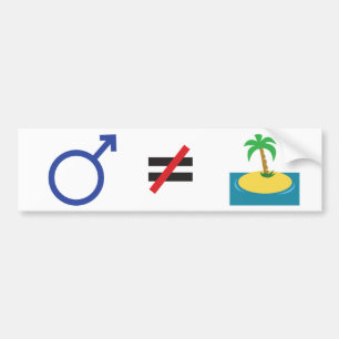 Kein Mensch ist eine Insel (Symbole) Autoaufkleber