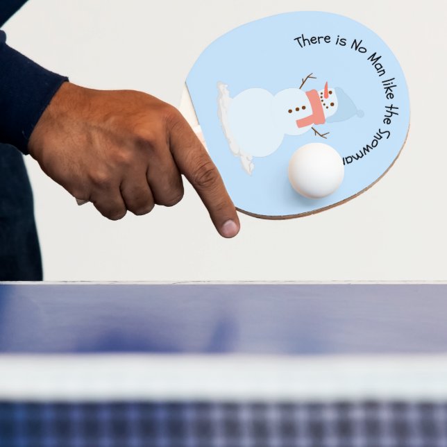 Kein Mensch wie der Schneemann Tischtennis Schläger (InSitu)