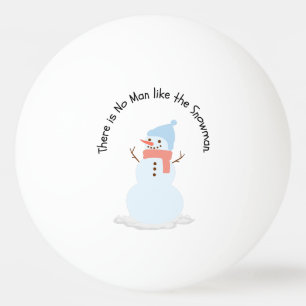 Kein Mensch wie der Schneemann Tischtennisball