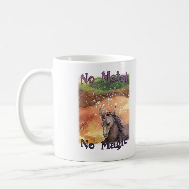 Kein Metall ohne Zauber - Nix-Tasse Kaffeetasse (Links)