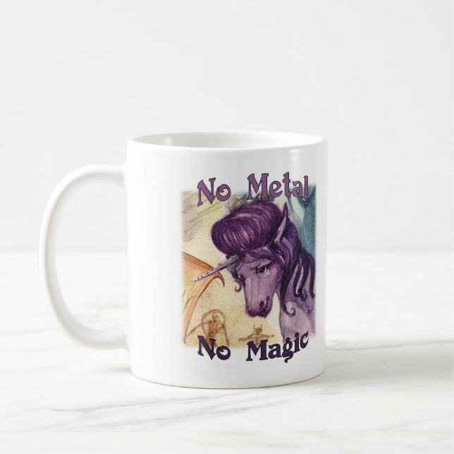 Kein Metall ohne Zauber - Stil-Tasse Kaffeetasse (Links)