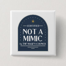 Kein Mimic Funny D&D Button