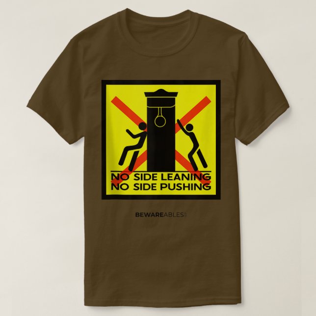 Kein Mini- oder Push-Boeing-Speed-Sack, Bootgymnas T-Shirt (Design vorne)