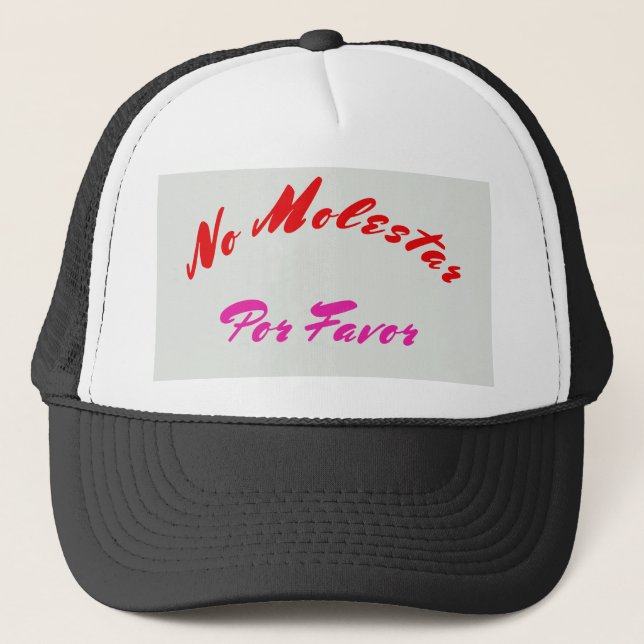 Kein Molestar Por Bevorzugung Trucker Hat Truckerkappe (Vorderseite)