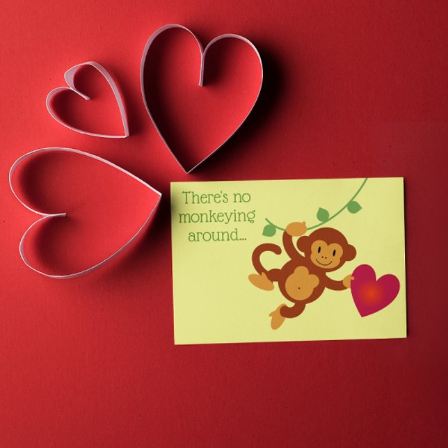 Kein Monketieren um Postkarte (Von Creator hochgeladen)