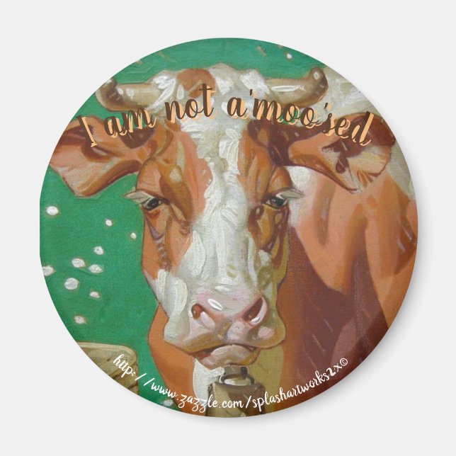 "Kein MOOsed" Magnet (Vorne)