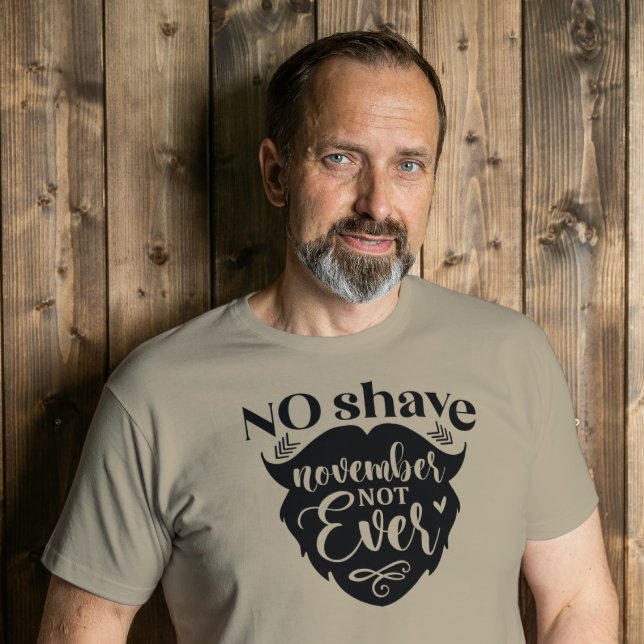 Kein Movember Rasur Niemals Tri-Blend Shirt (Von Creator hochgeladen)