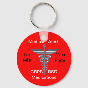 Kein MRI medizinischer Schlüsselanhänger