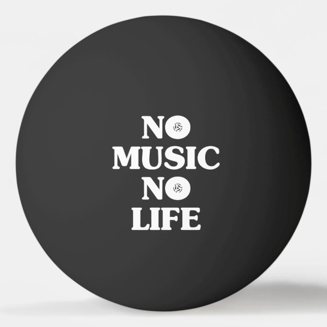 KEIN MUSIKKEIN LEBEN TISCHTENNISBALL (Vorderseite)