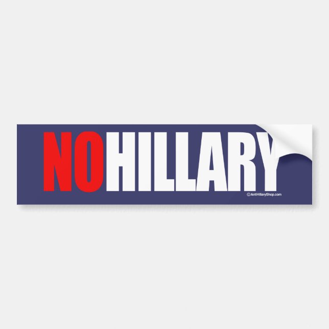 KEIN MUTIGES - Anti-Hillary - Weiß HILLARY - .png Autoaufkleber (Vorne)