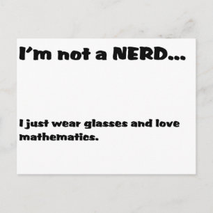 Kein NERD... Postkarte