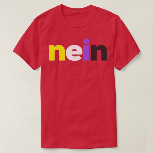 Kein nichtbinärer Pride T-Shirt (Design vorne)