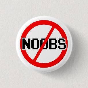 Kein NOOBS - Chat/IRC/Geek/Code Affe/Hacker/Gamer Button