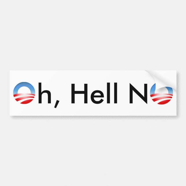 Kein Obama-Autoaufkleber Autoaufkleber (Vorne)