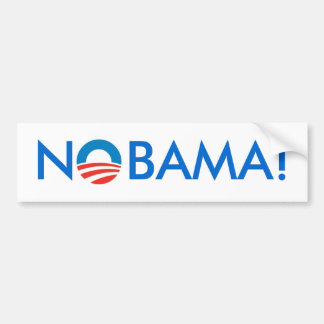 Kein Obama - NOBAMA! Autoaufkleber