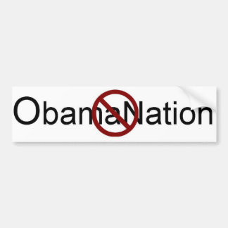 Kein ObamaNation Autoaufkleber