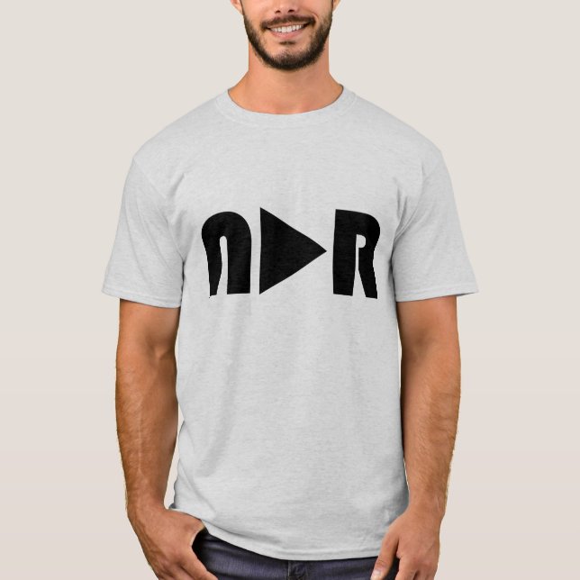 Kein offensichtlicher Grund - NAR-"Spiel-Knopf-" T-Shirt (Vorderseite)
