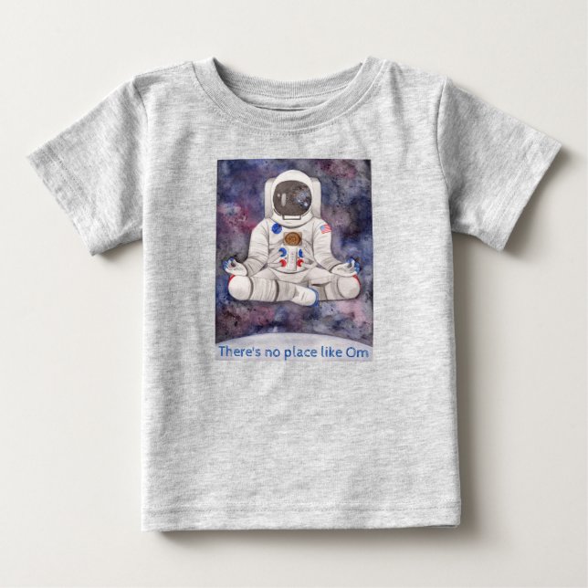 Kein Ort wie Om Astronaut Kid's Cotton T - Shirt (Vorderseite)