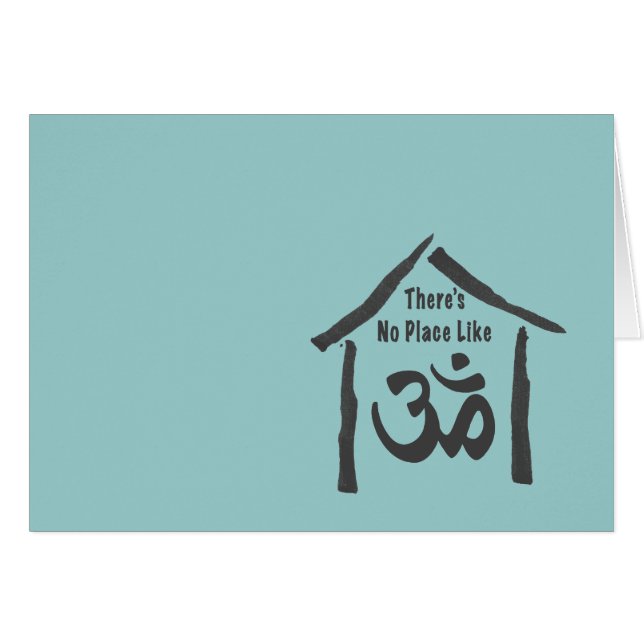 Kein Ort wie Om Calligraphy (Vorderseite (Horizontal))